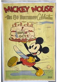 Disney Mickey Mouse 8th Birthday Celebration Poster