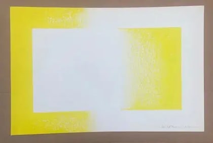 Richard Anuszkiewicz "Yellow Reversed" Print.