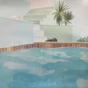David Hockney "Pool and Steps, 1971" Print