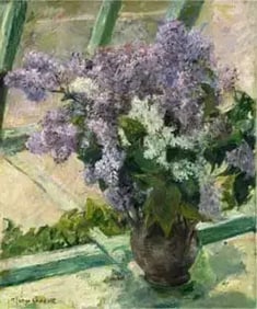 Mary Cassatt "Lilacs in a Window"