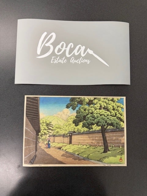 Kawase Hasui (1883-1957) Nara Showa period, 20th century: Kawase Hasui (1883-1957) Nara Showa period, 20th century, from the Calendar for the Pacific Transport Lines signed in Japanese Hasui, titled as above to the lower left margin, sealed Kawase,Sold After