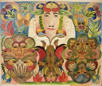 Minnie Evans "Untitled,1946" Print