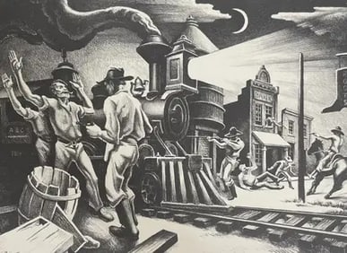 Thomas Hart Benton "Jesse James,1936" Print