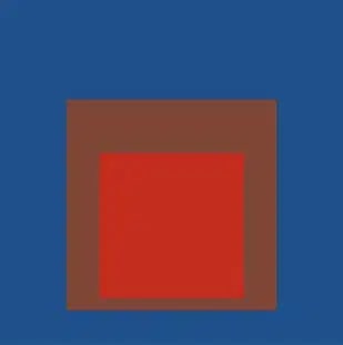 Josef Albers "Blue, Red" Offset Lithograph (1 of 1)