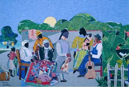 Romare Bearden "Quilting Time" Prinrt
