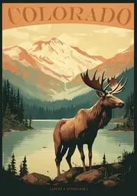 Colorado, Travel Poster.