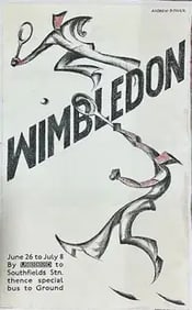 Wimbledon Tennis Poster