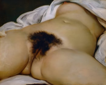 "The Origin of the World by Gustave Courbet" Poster