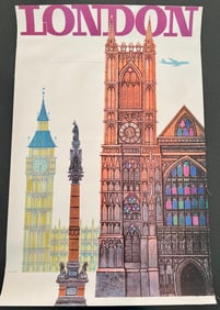 TWA London Travel Poster