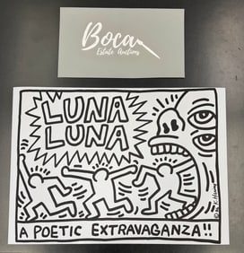 Archival Keith Haring Poster for Luna Luna