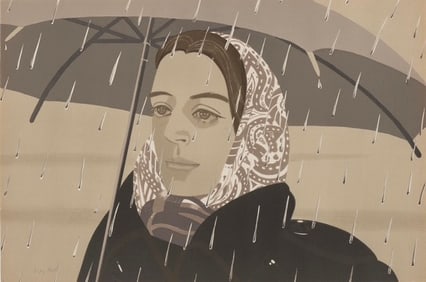 Alex Katz (B.1927)Gray Umbrella