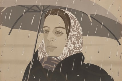 Alex Katz (B.1927)Gray Umbrella