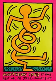 KEITH HARING MONTREUX JAZZ POSTER