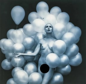 JEAN CLAUDE MAILLARD "Blue Balloon Nude" Print