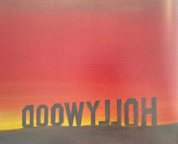 Ed Ruscha - The Back of Hollywood, 1977