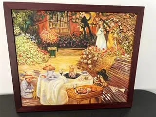 Claude Monet (The Luncheon) Painting