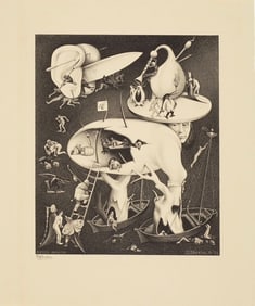 MAURITS CORNELIS ESCHER(1898-1972) Hell (after Hieronymous Bosch)