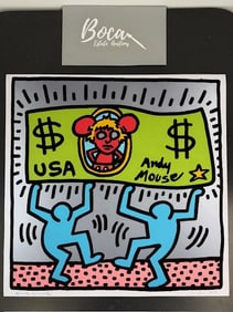 Keith Haring (1958-1990) Andy Mouse