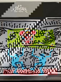 Keith Haring (1958-1990) Andy Mouse: Keith Haring (1958-1990) Andy Mouse, Measures 38.00 X 38.00 inches,