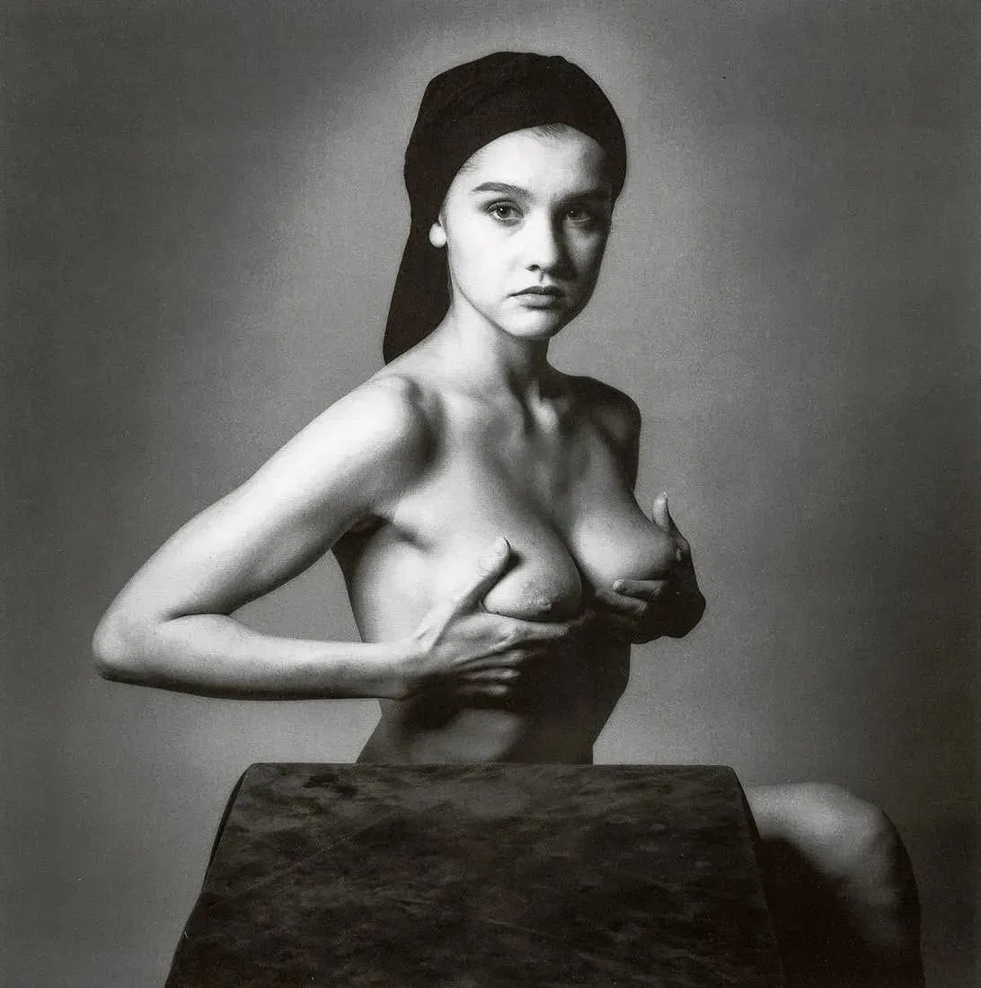 JEANLOUP SIEFF "Torses Nus, Sylvie, Paris, 1985"Print: JEANLOUP SIEFF "Torses Nus, Sylvie, Paris, 1985"Photo Printr, measures 9.00 X 9.00 inches, professionally mounted