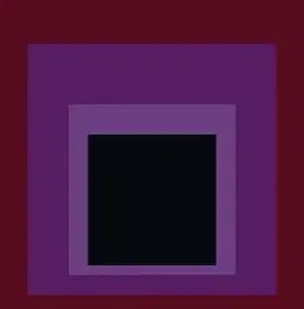 Josef Albers Homage to the Square "Purple" Offset Lithograph.