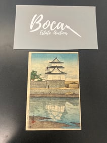 Kawase Hasui (1883-1957) | Takamatsu Castle in Sanuki (Sanuki no Takamatsu-jo) | Taisho period