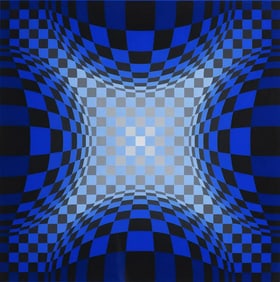 Victor Vasarely "Untitled" Offset Lithograph