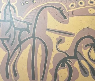 Pablo Picasso "Picador and Bull" Print.