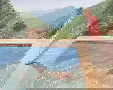 David Hockney "Portrait of an Artist, 1972" Offset Lithograph. (1 of 1)