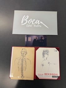 Beksinski ink drawing and Booklet