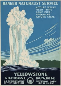 Yellowstone National Park Travel Poster