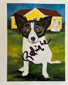 Blue Dog Marker Signed Print