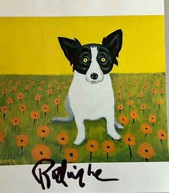 Blue Dog Marker Signed Print