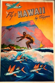 Fly To Hawaii By Clipper Poster