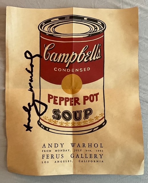 Andy Warhol Pepper Pot mailer signed (1 of 1)