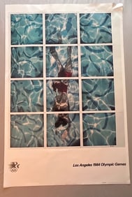 David Hockney 1984 Los Angeles Olympic Poster Signed