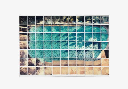 David Hockney  “Sun on the Pool Glossy Print“: David Hockney " Sun on the Pool Glossy Print &rdquo; - Measures 24.00 X 36.00 inches, Unknown printing date, sold After