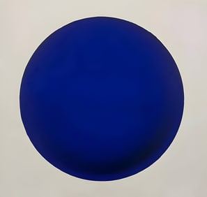 Yves Klein - Blue Disk, Screenprint