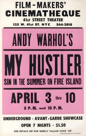Andy Warhol " My Hustler" Poster