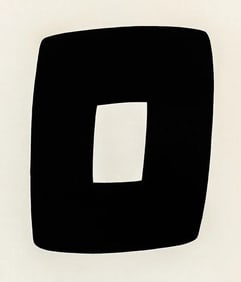 Ellsworth Kelly "Black with White" 1964