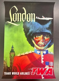 London Travel Poster for TWA