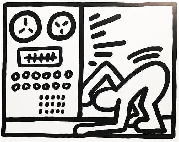 Keith Haring - September: Keith Haring - September, Measures 12.00 X 15.00 Inches, Print on Archival paper.