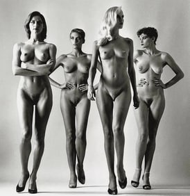 Helmut Newton "Sie Kommen, Naked, Paris, 1981" Print