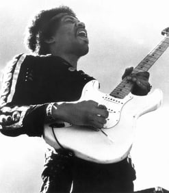 Jimi Hendrix "Berkely, California 1970" Photo Print.