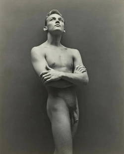 George Platt Lynes - Bill Harris, 1945: George Platt Lynes - Bill Harris, 1945 photo print, measures 7" x 9" mounted