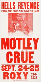 Motley Crue Concert Poster
