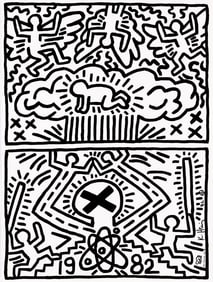 Keith Haring Nuclear Disarmament Print