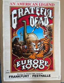 Grateful Dead Europe 1990 Tour Poster Print