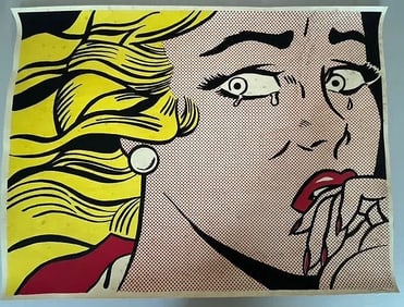 Roy Lichtenstein Crying Girl Print