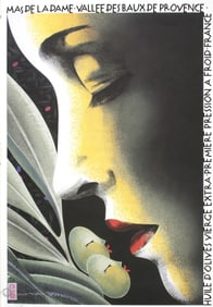 Philippe Sommer Poster for Huile D'Olives Hand Signed Limited Edition
